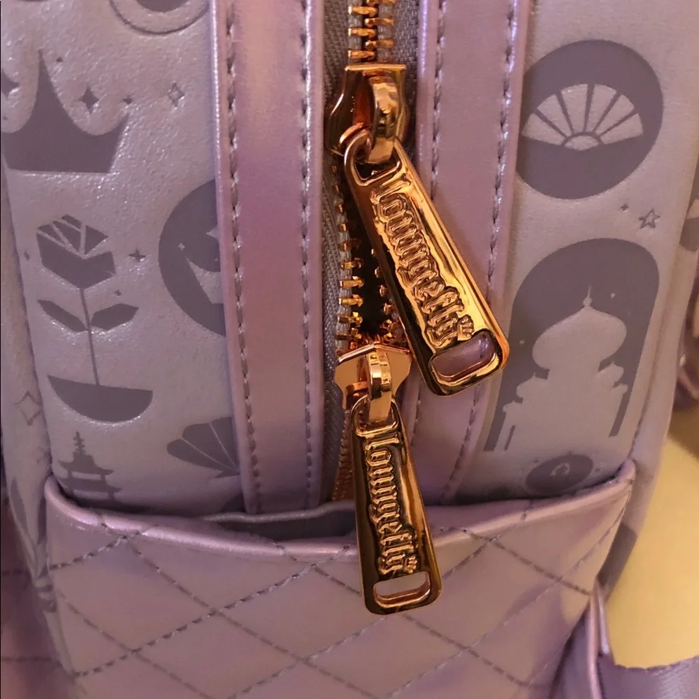 Loungefly Disney Princess iridescent all over print  Backpack Hard Tag New!